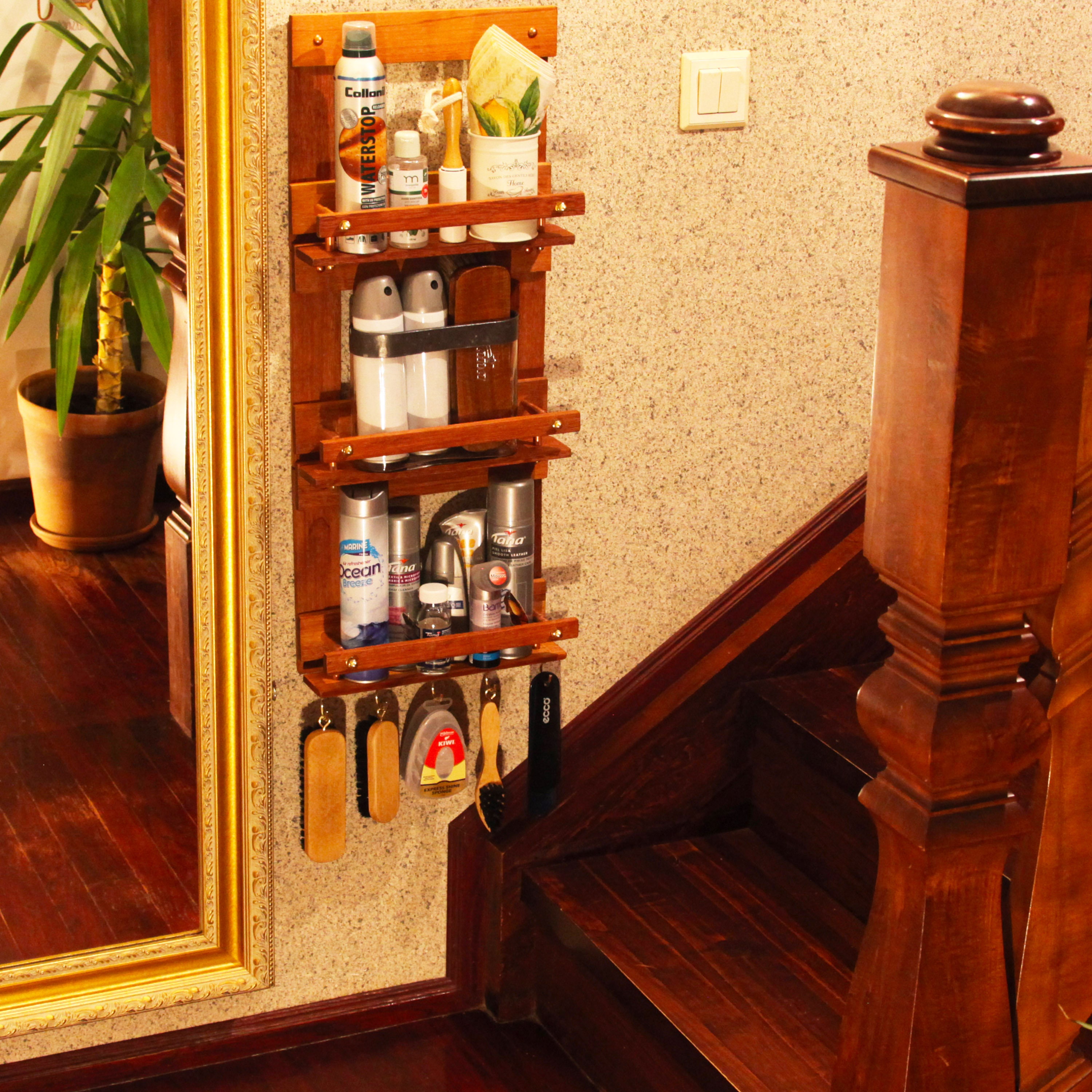 Shoe Shelf Accessory Exclusive Rack for Shoe Shine Brush Holder, Rack ...