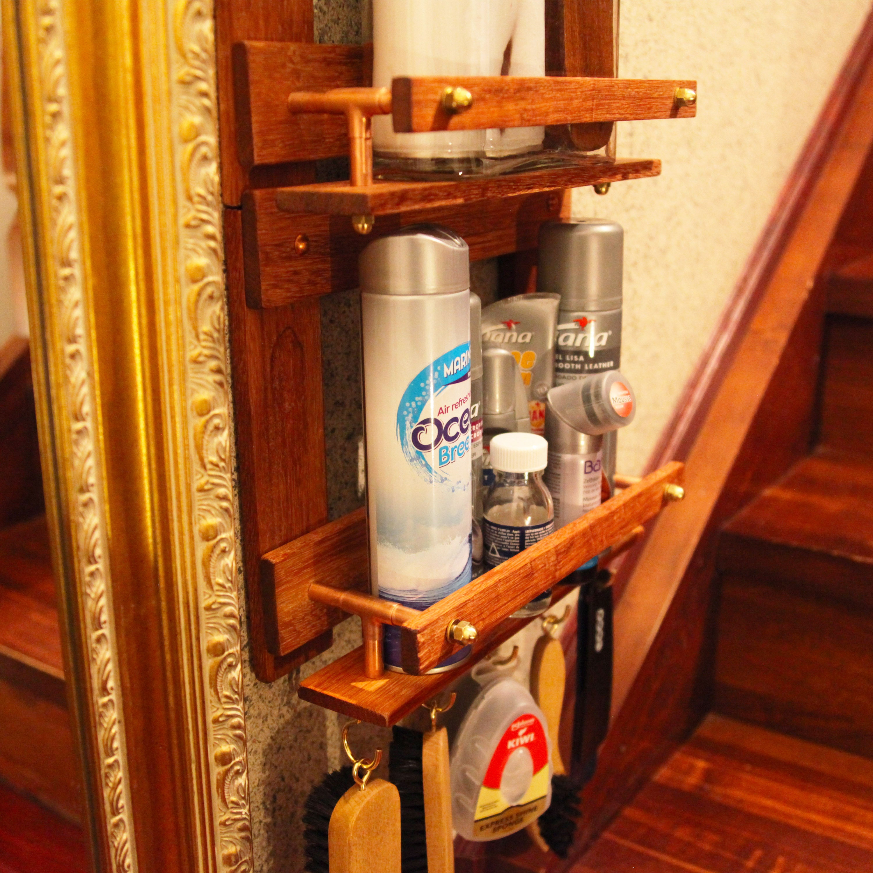 Shoe Shelf Accessory Exclusive Rack for Shoe Shine Brush Holder, Rack ...