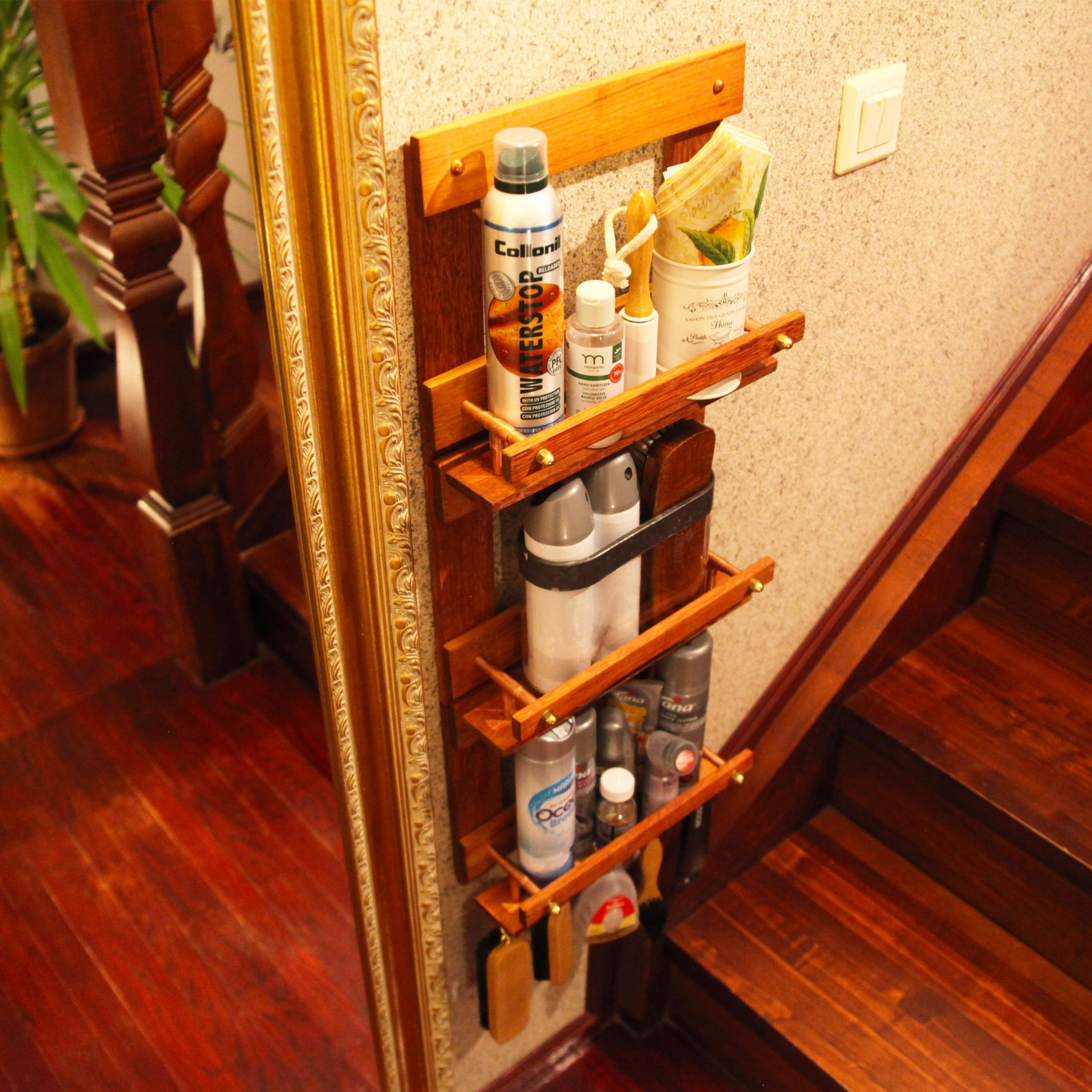 Shoe Shelf Accessory Exclusive Rack for Shoe Shine Brush Holder, Rack ...