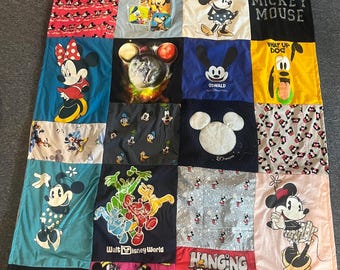 Mickey Mouse Tshirt Quilt