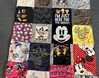 Mickey Mouse Tshirt Quilt