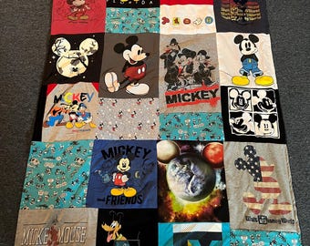 Mickey Mouse Tshirt Quilt