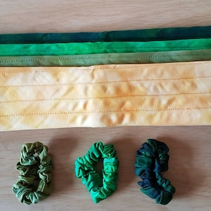 Marbled Cotton Padded Headscarf & Scrunchie,Chemotherapy Headwear,Alopecia Bandana, Hair Loss Headwrap, Wig Alternative,Turban