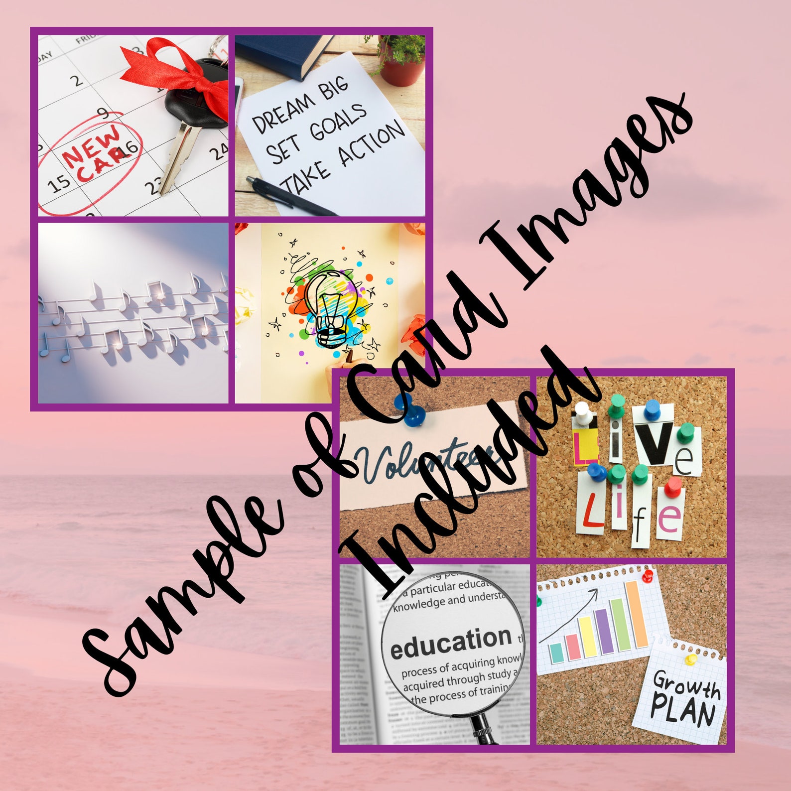 Vision Board Cards Positive Affirmation Cards Vision Board - Etsy