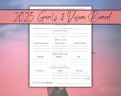2025 Vision Board | Goal Board | PRINTABLE | Goal Setting | Future Board | Dream Board | Instant Download | Intention Setting