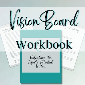 Vision Board Arbeitsheft 2025 | Tor-Einstellung | Zukunftstafel | Traumbrett | Vision Board Journal Prompts