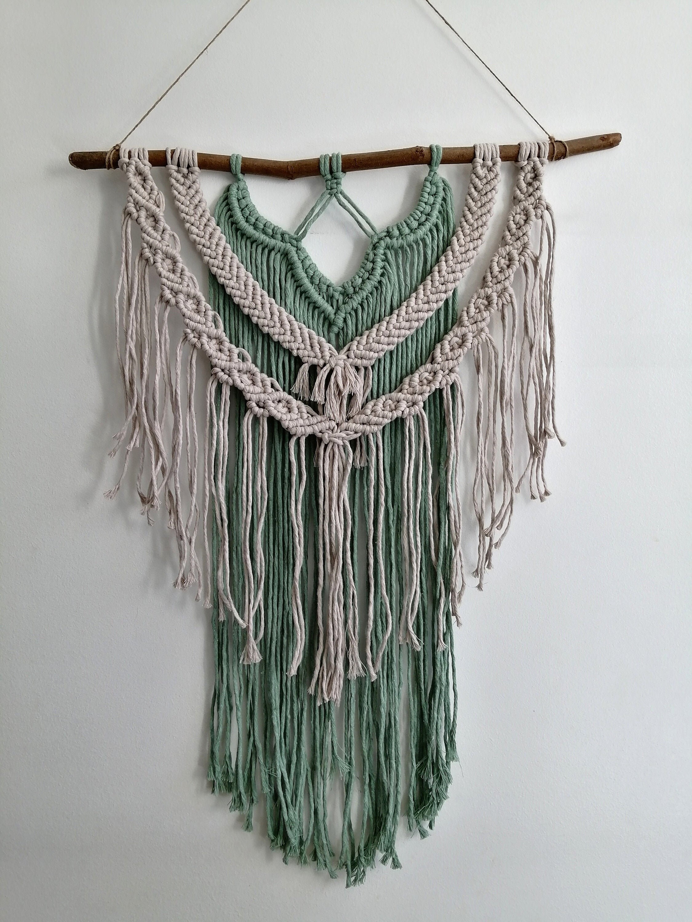 Suspension Murale en Macramé - La Force -