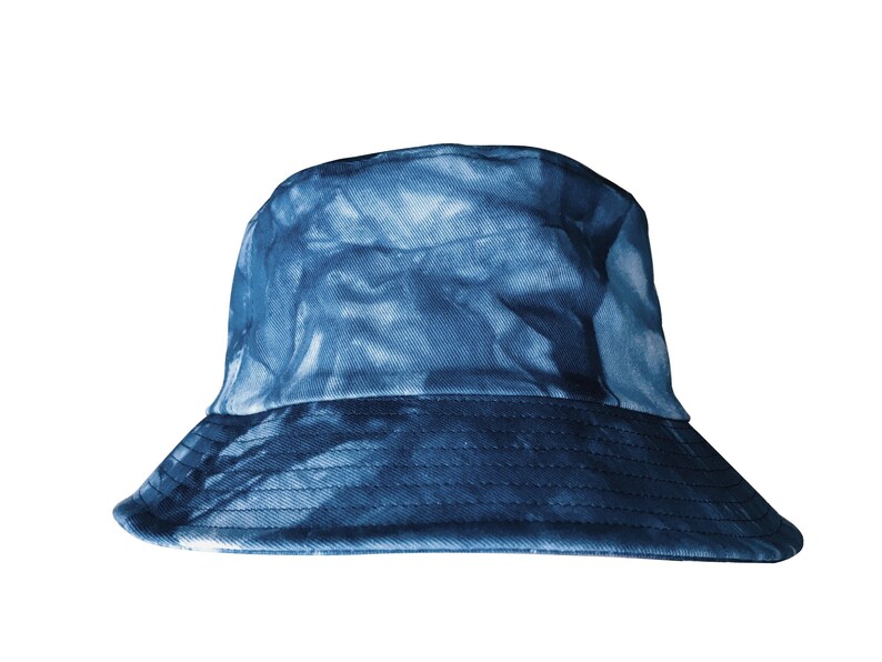 Tie Dye Bucket Hat Navy Denim Blue
