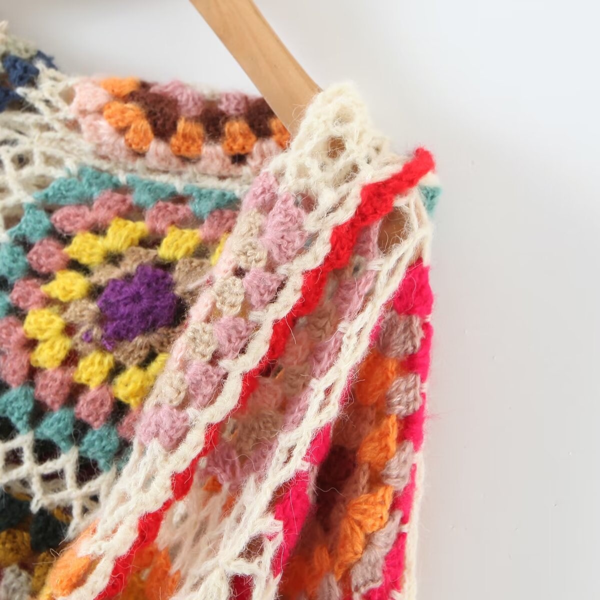 Granny Square Crochet Cardigan Handmade Crochet Jacket Etsy UK