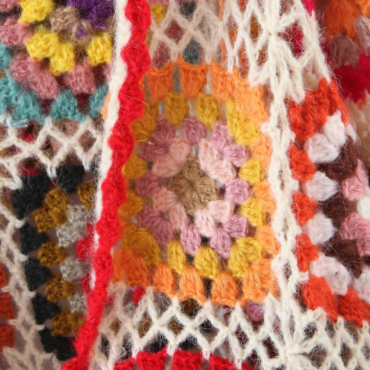 Granny Square Crochet Cardigan Handmade Crochet Jacket Etsy UK