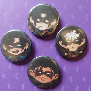 Batboys mini button badges