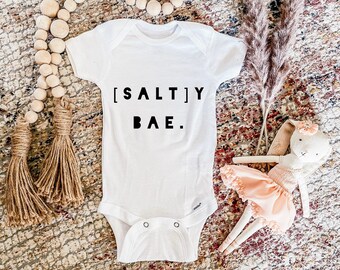 Salt Bae Onsie/Custom Design Baby Onsies Personalized Baby Shower Baby Gift Newborn