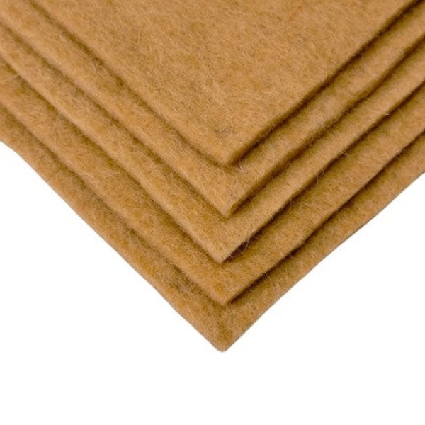 felt sheets - wool Felt Fabric - wholesale felt sheet 3 mm - 4 mm  - A4 size (10 Sheet with 1 Color) for Craft ,Felt Ornaments