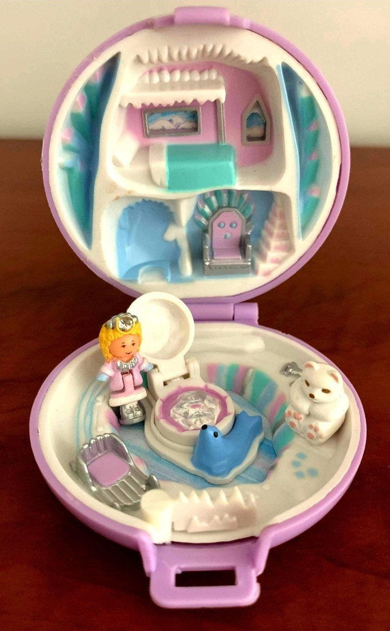 1992 Polly Pocket Rare Princess Polly's Ice Kingdom Etsy