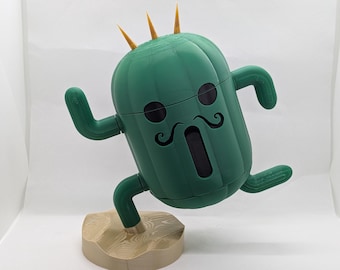 Jumbo Cactuar Final Fantasy Deck Box for Mtg Commander Yugioh, Pokemon, Trading Card Games
