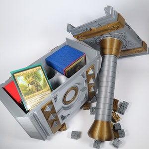 Dubbeldeks Colossus Hammer MTG Commander Deck Box Werkt voor Pokemon Yu-Gi-Oh! ruilkaartspellen