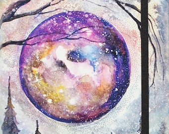 Mystic Moon Embossed Hardcover Journal
