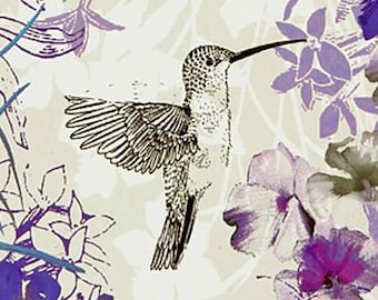 Vintage Hummingbird Hardcover Journal