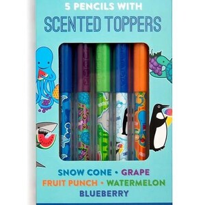 So Silly Sea Life Scented Pencil Toppers 5 Pack