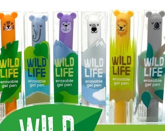 Wild Life Erasable Gel Pens