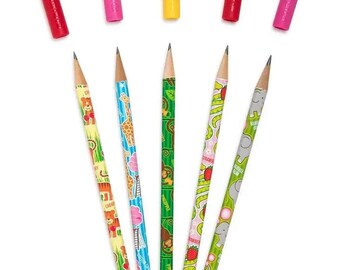 Animal Party Scented Pencil Toppers 5 Pack