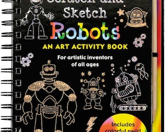 Robots Scratch and Sketch Activity Book