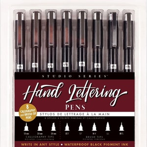 Hand Lettering Pens Calligraphy Art (Set of 8)