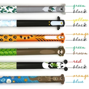 Twice As Nice 2 Color Click Pens: Cute Creatures