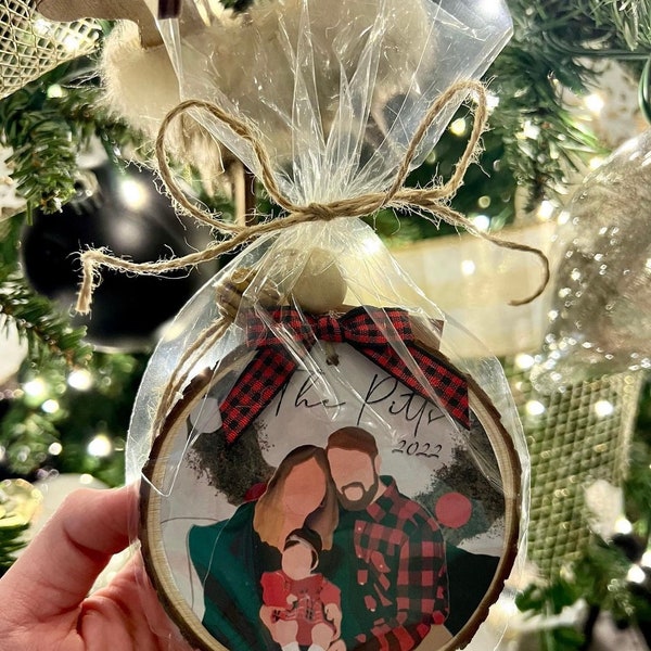 Faceless Drawing Personalized Ornament