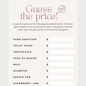 Bridal Shower Game, Engagement Party Game, Printable Engagement Party Game, Game for Engagement Party, Wedding Shower Games