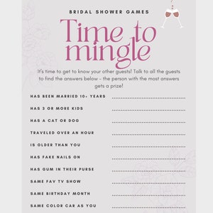 Bridal Shower Game, Engagement Party Game, Printable Engagement Party Game, Game for Engagement Party, Wedding Shower Games