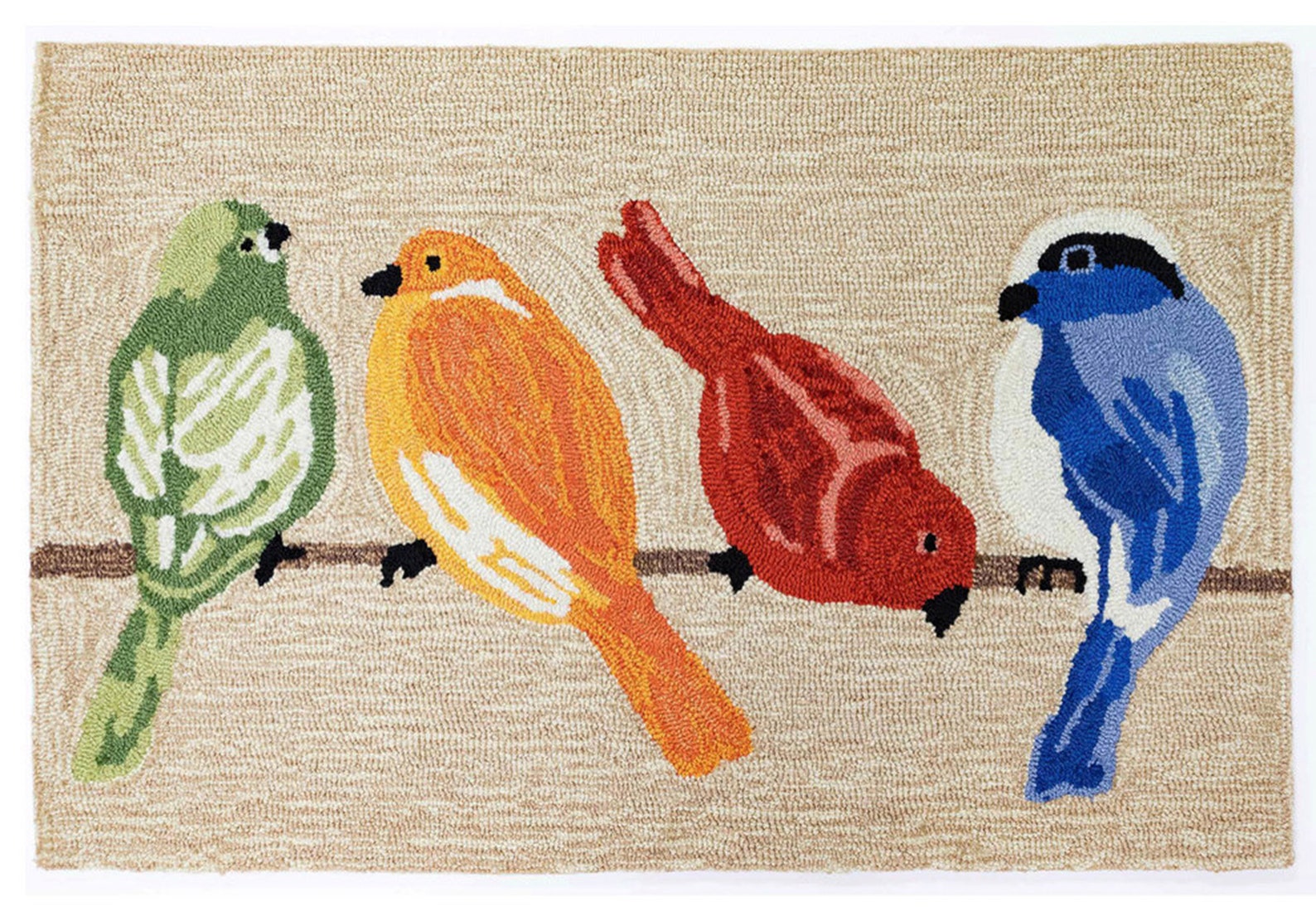 Bird Doormat Cute Bird Lover Doormat Colorful Bird Etsy