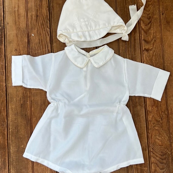 Vintage boys christening baptism outfit - image 1