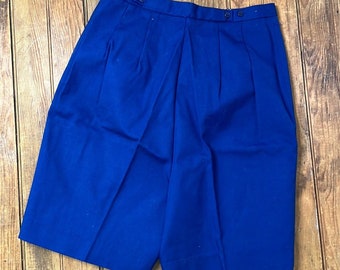 Women’s vintage 1950’s Jack Winter navy Bermuda high waisted shorts NEW size Med