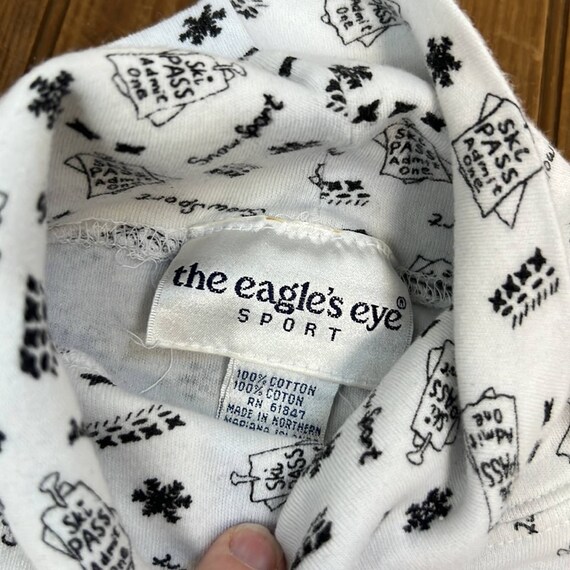 Vintage Eagles Eye ladies cotton turtle neck skii… - image 2