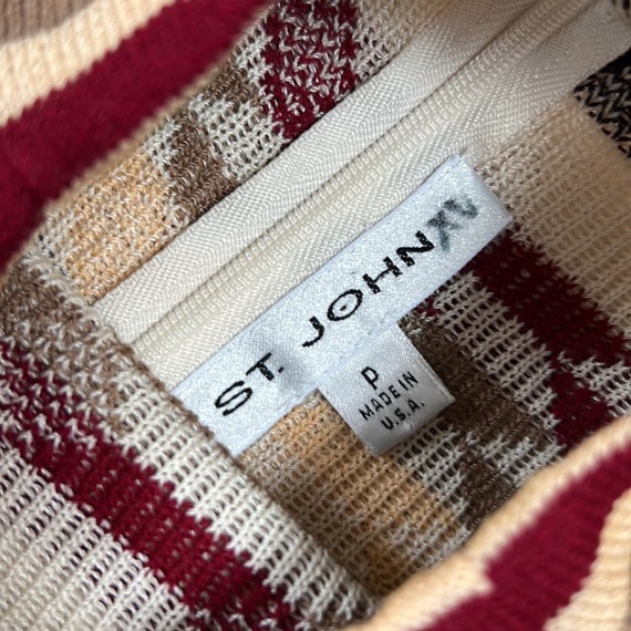 Vintage Y2K St John sleeveless high neck sweater … - image 2
