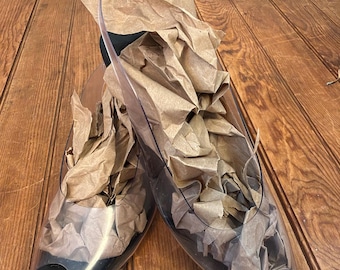 Vintage 90s Susan Van der Linde Clear kitten heel Peep-Toe Flats shoes