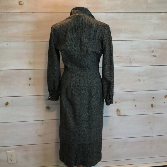 Vintage 1970s wool dress size medium - image 6
