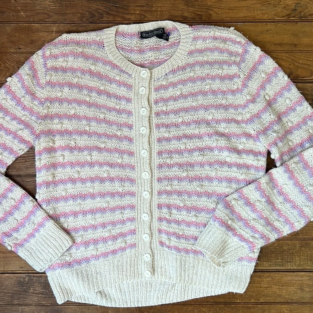 Ladies Vintage 90s Limited Silk Cardigan Sweater Pink - Etsy