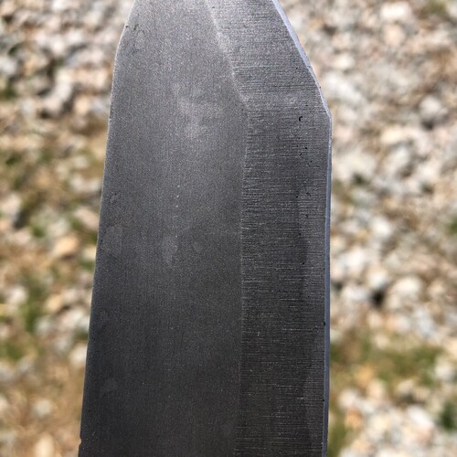 Damascus shops knife with sheath