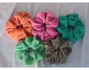 Pastel Velvet Scrunchies