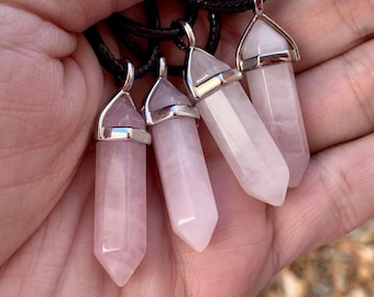 Rose Quartz Necklace | SELF LOVE STONE | Natural Crystal Necklaces
