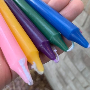 MINI SPELL CANDLES | Various Colors | Altar & Chime Candle