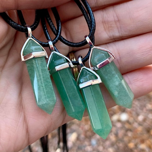 Green Aventurine Necklace | PROSPERITY & LUCK | Natural Crystal Necklaces