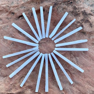 Raw Selenite Wands | 8" SELENITE STICKS | Satin Spar