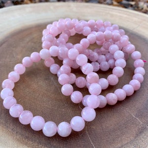 Rose Quartz Bracelet | SELF LOVE | Natural Gemstone Healing Bracelets 8mm