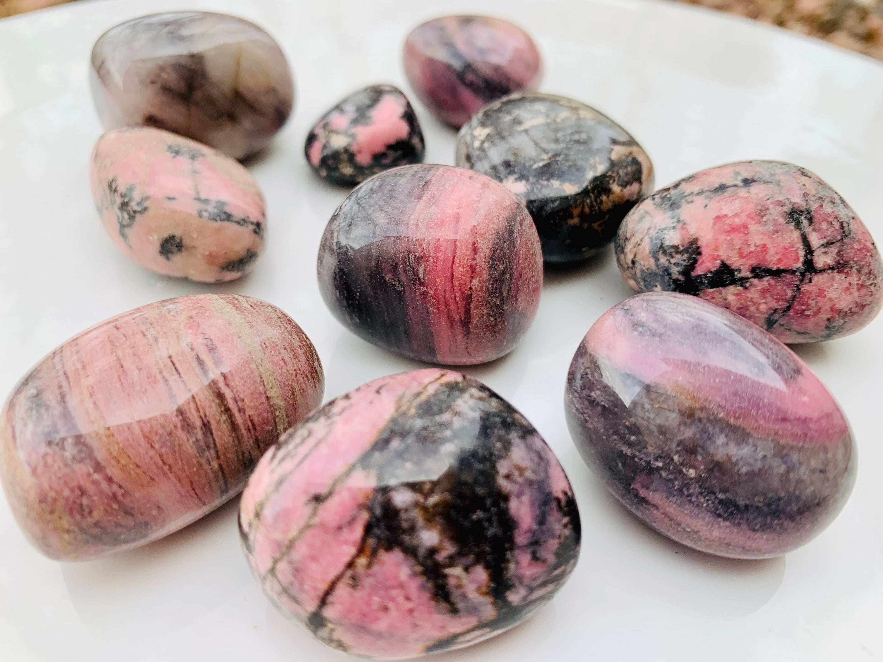 Pink and Grey Rhodonite