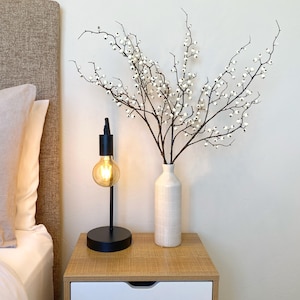 Wild Currant Berry Spray Faux 28&quot; - White or Red Christmas Berry Stems - High Quality Faux Berry Stem