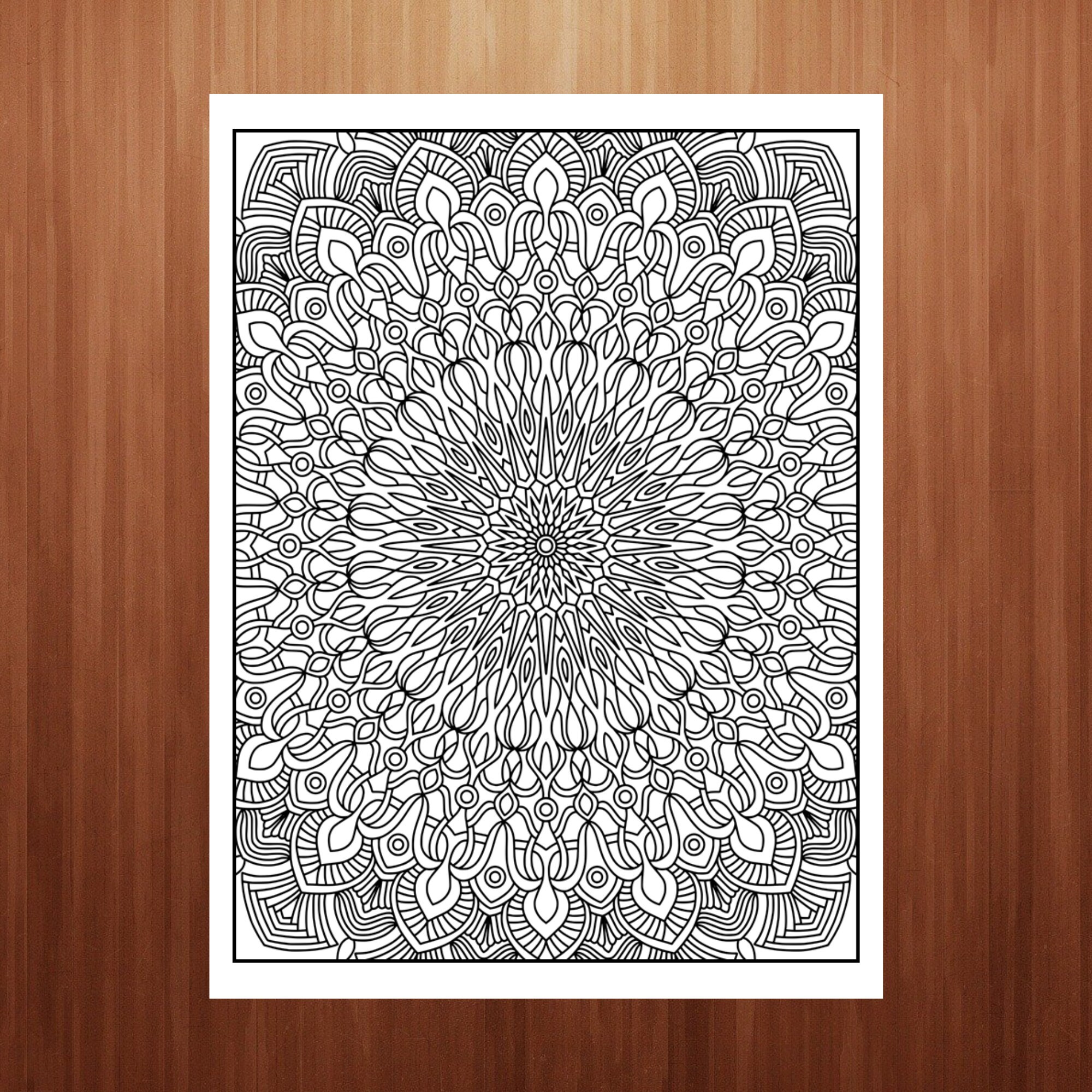 10 Printable Intricate Mandala Pattern Coloring Pages for Adults