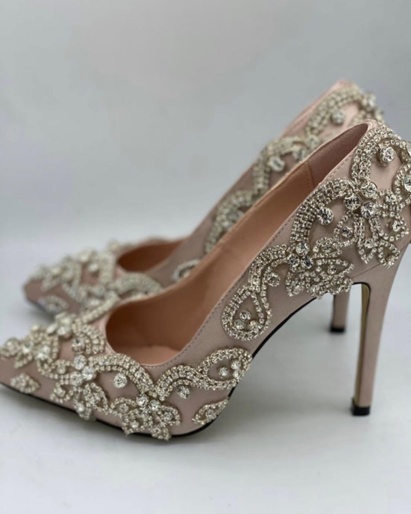 Low Rose Gold Heels - Etsy